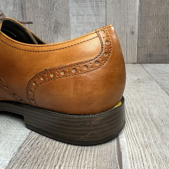 Cole Haan Modern Essentials Men\'s 10.5 Plain Toe Oxford Dress Shoes British Tan main image 5